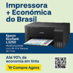 📦 Epson EcoTank L3250: A Impressora Multifuncional Mais Vendida do Brasil Vale Mesmo a Pena? Se você está pesquisando a melhor impressora multifuncional custo-benefício, prepare-se: a Epson EcoTank L3250 tem dominado o mercado com uma popularidade impressionante. Não é à toa que ela ocupa o 1º lugar entre as impressoras mais vendidas do país e coleciona mais de 37 mil avaliações com média de 4.8 estrelas. Mas será que ela entrega tudo isso mesmo? Neste review completo, vou te mostrar por que essa multifuncional pode ser a solução definitiva para sua casa ou escritório.
