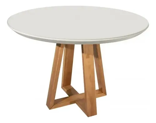 D_NQ_NP_618002-MLA116987678181_082026-O Mesa Redonda Valentina Off White Nature 90 cm com 4 Cadeiras Aris Cinamomo Areia: Vale a Pena?